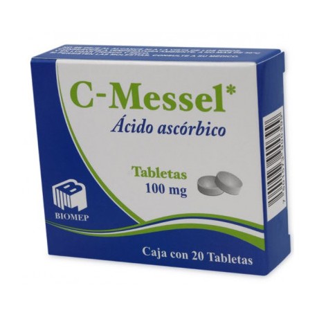 ÁCIDO ASCÓRBICO  CAJA CON 20 TABLETAS 100 MG- C MESSEL