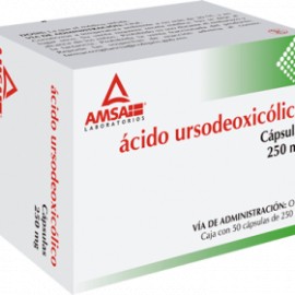 ÁCIDO URSODEOXICÓLICO 250 MG ENVASE CON 50 CAPSULAS.