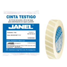 CINTA TESTIGO 18X50M P/ESTERILIZACION EN VAPOR