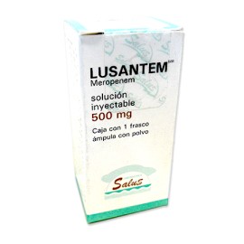 MEROPENEM SOLUCIÓN 500MG INYECTABLE- LUSANTEM