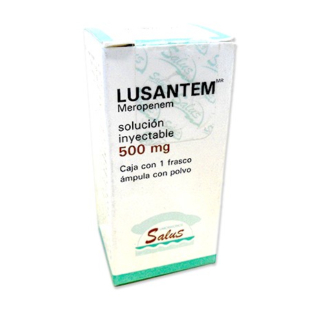 MEROPENEM SOLUCIÓN 500MG INYECTABLE- LUSANTEM